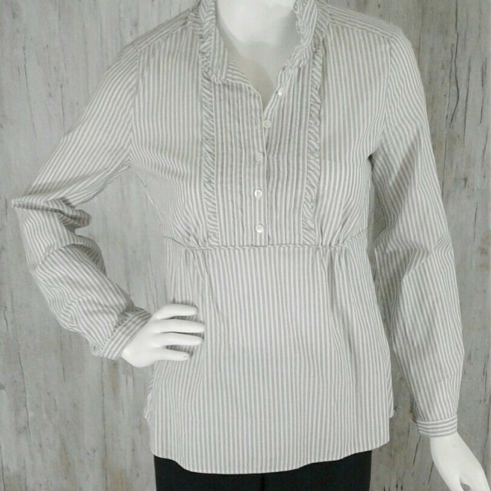 J Crew Womens Size 4 Peasant Top Blouse
